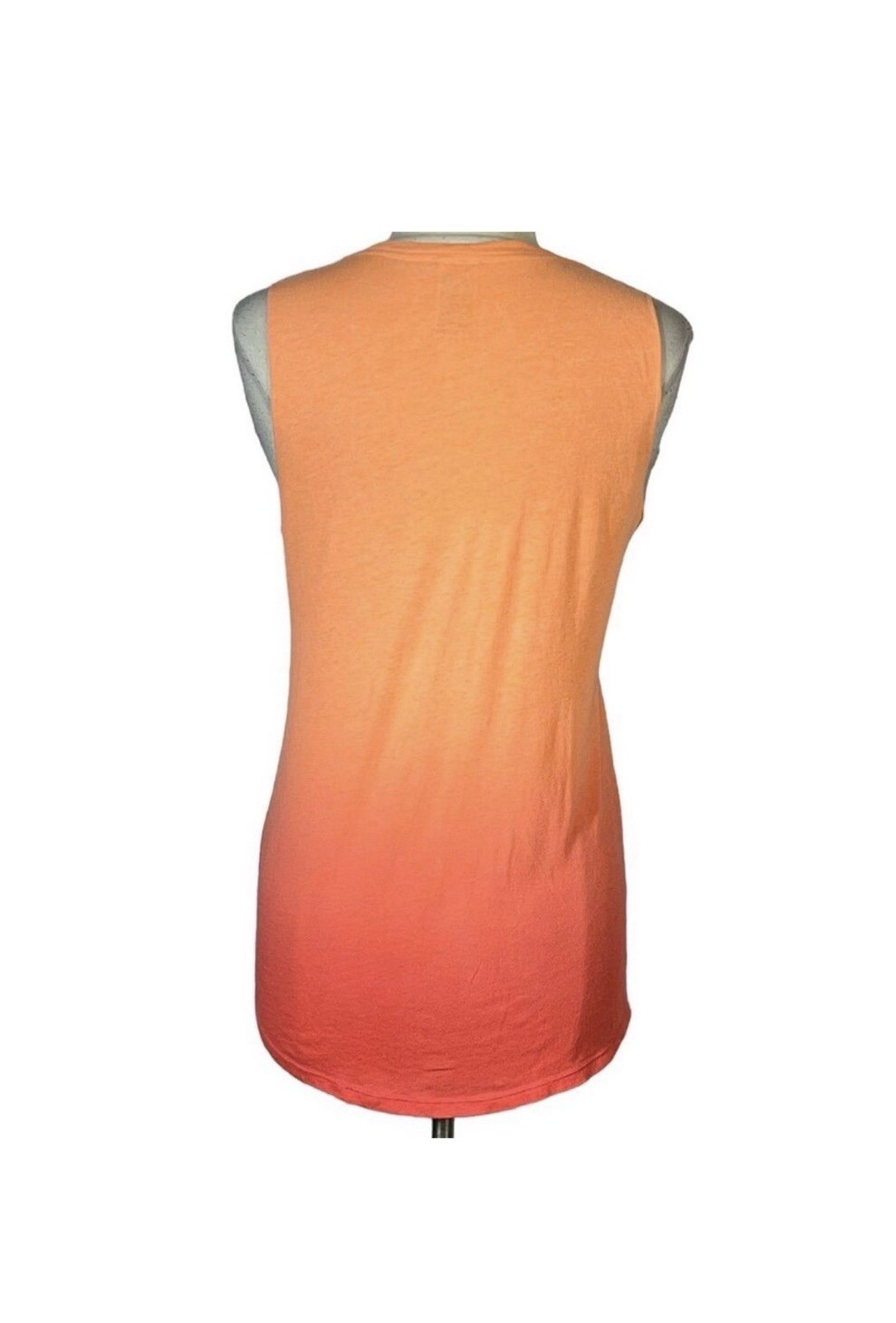 Victoria's Secret PINK Ombré Muscle Tank Top - Orange/Red Fade - Size M