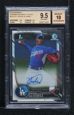 2016 Bowman Chrome Prospects Yadier Alvarez #CPA-YA BGS 9.5 GEM MINT Auto 0a2