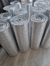 1.0m x 5m Rolls Shed insulation - Single Foil & Bubble Insulation free postage