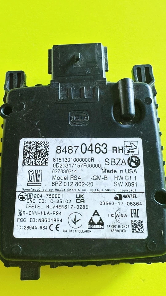 CADILLAC CT4 PASSENGER SIDE REAR BLIND SPOT MODULE 84870463 - Image 2 of 4