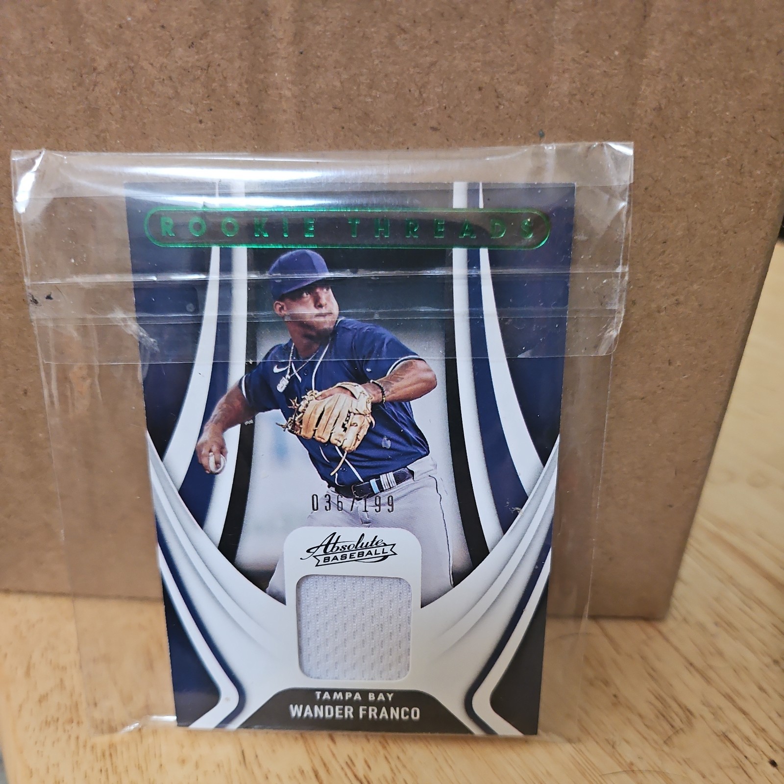 2022 Panini Absolute Rookie Threads Green /199 Wander Franco RC #RT-WF