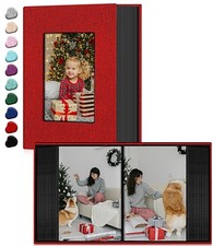 Photo Album 4x6,Linen Cover Slide-in Photo Album Book Can Holds 100 4x6 Photo...