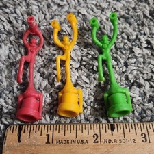 Kellogg Cereal Premium Navy Frogmen Lot Of 3 Plastic Baking Soda 1950's Toys