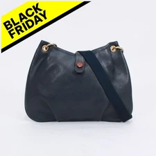 HERMES mini Rodeo Shoulder bag Navy Leather