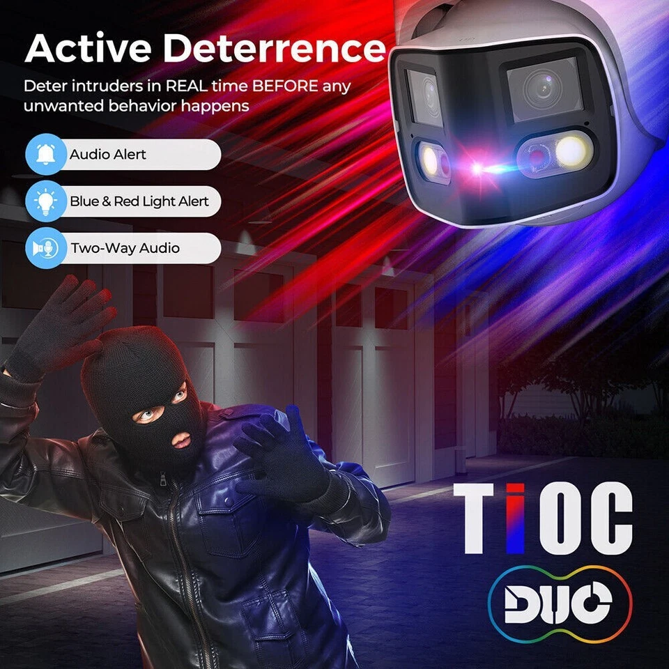 Dahua IPC-PDW3849-A180-AS-PV Full Color 8MP Panoramic Camera 2 Way Audio 2.8mm - Image 4 of 4