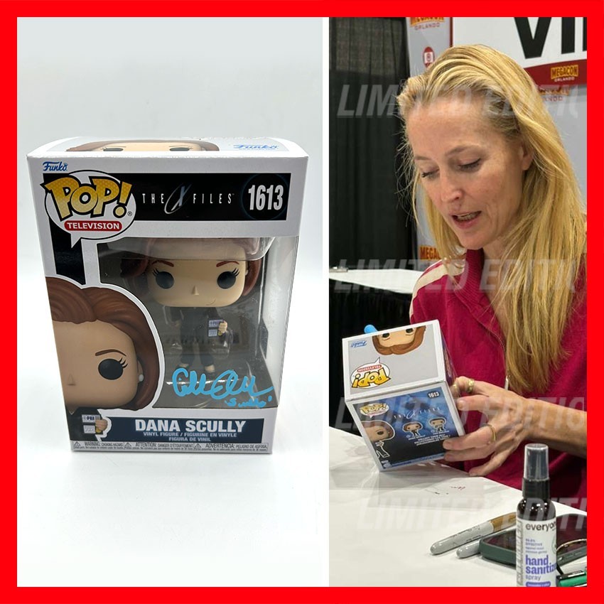 GILLIAN ANDERSON SIGNED Funko POP #1613 Dana Scully from X-Files - COA & PICTURE
