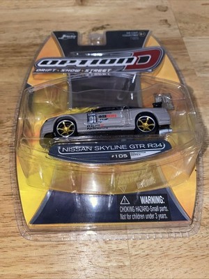 Jada Toys 1:64 Option D Nissan Skyline R34 GTR #105 2007 RARE | eBay