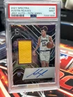 2021-22 Panini Spectra Rookie Jersey Auto Austin Reaves #190 75th Prizm /75 PSA…