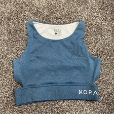 Kora Blue Cutout Sports Bra Women's Large