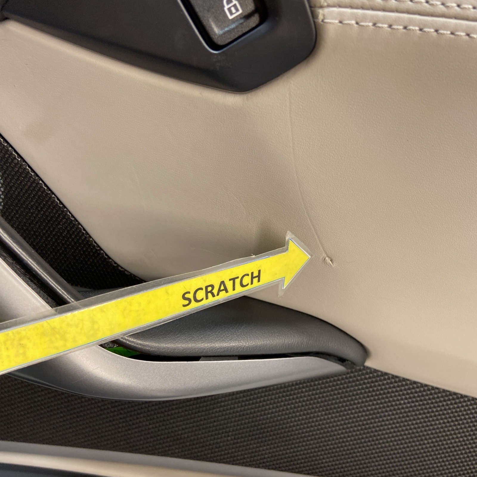 2014-2020 BMW i8 I12 Front Right Interior Door Panel Trim Gray OEM *NOTE*