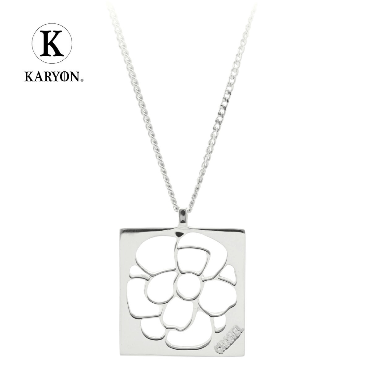 Chanel Camellia Square Necklace Ag925 Women | eBay