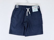 Cat  Jack Boys Flexible Drawstring At The Knee Shorts Blue Size XS 4/5 