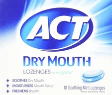 Dry Mouth Lozenges with Xylitol 18 Count (Pack of 1) (Packaging May Vary)