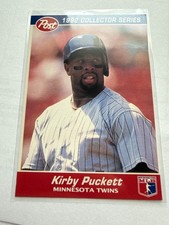 KIRBY PUCKETT TWINS 1992 POST CEREAL COLLECTOR SERIES CARD #7