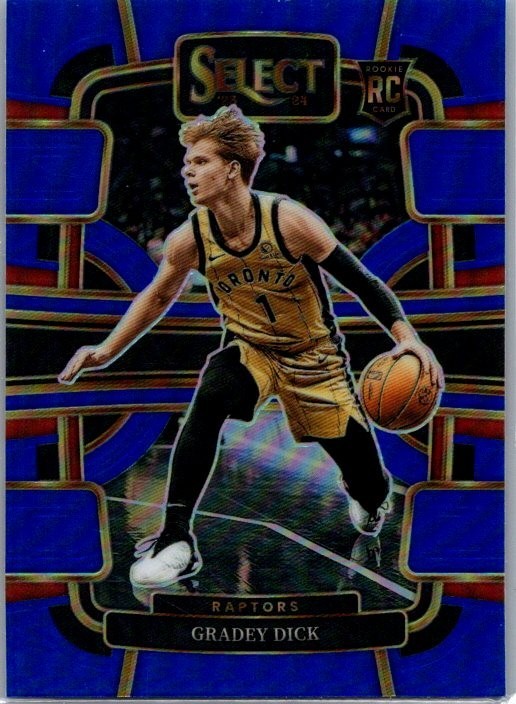 2023-24 Panini Select - Concourse Gradey Dick #90 Blue Prizm (RC)