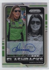2021 Panini Prizm Flashbacks Silver Signatures Danica Patrick #79 Auto 10lp