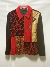 Julia Kim Womens Large Artsy Block Patchwork ...