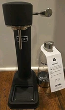 Aarke Carbonator II Premium Sparkling Seltzer Water Maker Matte Black + Bottle