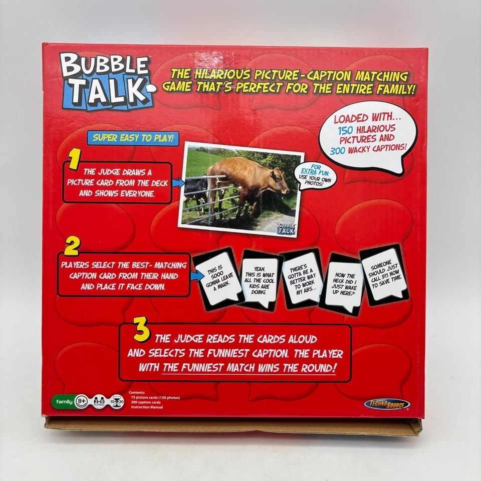 Bubble Talk COMPLETE Techno Source 2011 Funny Picture Caption Party Game - Image 2 of 4