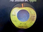 The Beatles-Apple 45-Let It Be-Disc is NOS