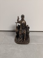 Sitzende Justitia Figur Auf Thron - Veronese Griechische GöTtin Gerechtigkeit
