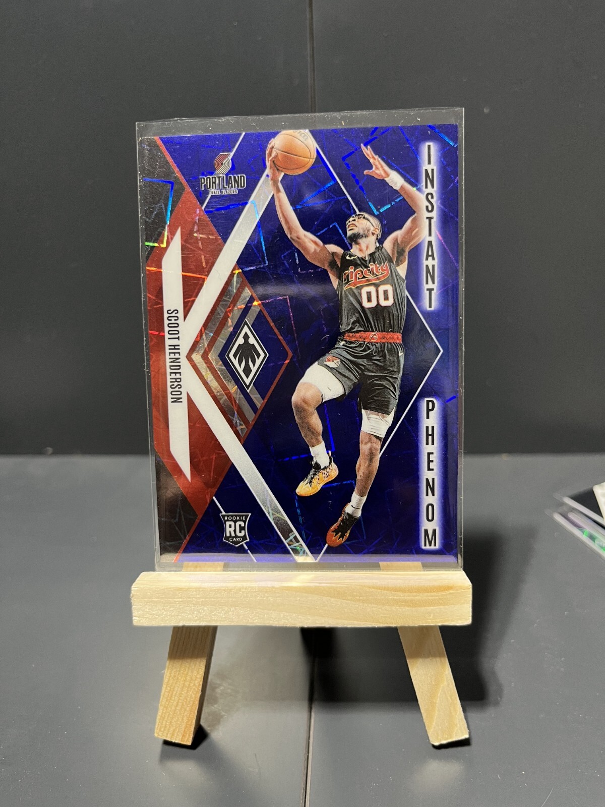 2023-24 Panini Phoenix Scoot Henderson RC Instant Phenom BLUE LAZER /275 #10