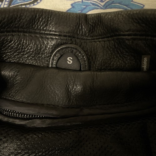First Classics Leather Biker Jacket Black Fitted Asymmetrical Women’s S - Picture 5 of 8