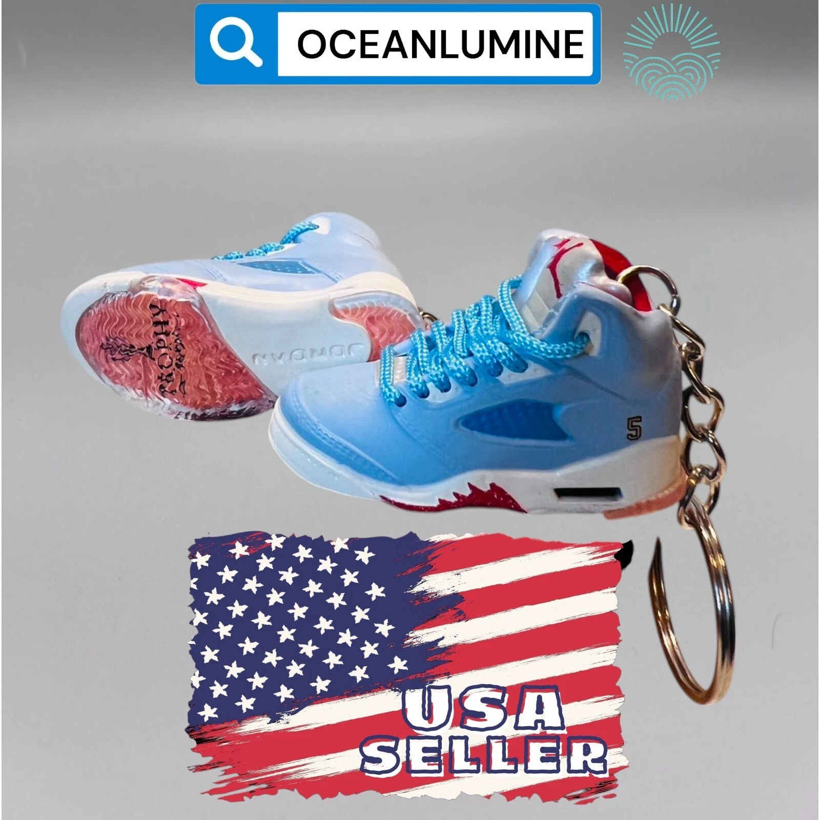 Porte clés Jordan 3D Mini Sneaker de la meilleure qualité, boîte à chaussures, boîte d'affichage option