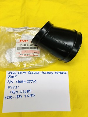 すず NEW OEM SUZUKI Airbox To Carb Inlet Hose/air Boot ,DS185 TS185