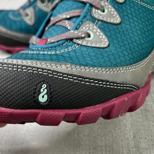 Ahnu Hiking Boots Womens 6.5 Blue Ankle Waterproof Hiking Outdoor Trail Boots - Picture 10 of 13