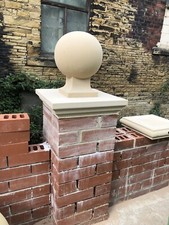Cast stone pier caps 1.5 X 1.5 brick
