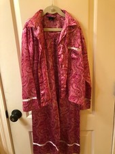 Lands' End Pink Print Soft Girl's PJs - Girl's S 6-7 - EUC