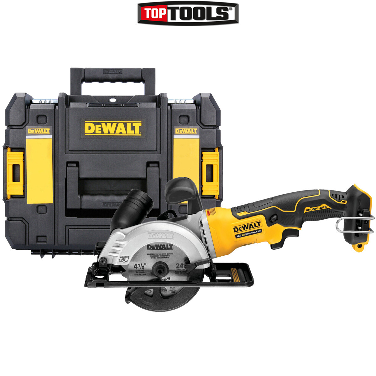 Dewalt DCS571 18V XR Brushless Compact Circular Saw 115mm With