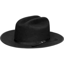 Stetson® 6X Open Road Black Felt Hat With Free Hat Brush