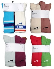 Nike Everyday Plus Crew Socks 6 Pairs - Multi Color Size Medium or Large