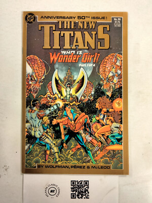New Teen Titans  #50 NM DC Comic Books Nightwing Raven Starfire Cyborg 6 HH36