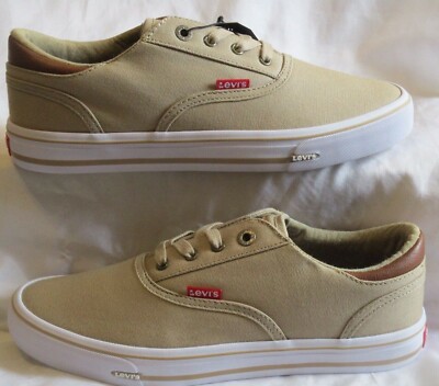 New Levi’s Khaki Tan Canvas Ethan CT CVS II 518480-11I Men’s Sneakers 9.5 Levi main image 4