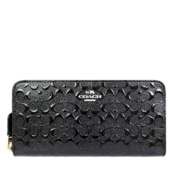coach patent leather wallet