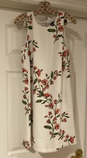 NWT Ann Taylor multi color floral print lined knee length tank dress size 6