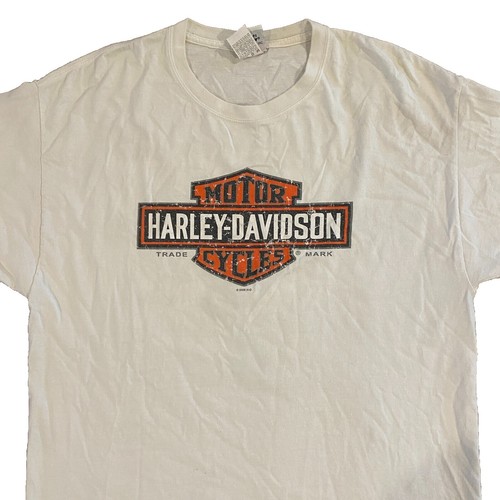 Harley-Davidson Men's XL Vintage Grand Canyon Short Sleeve White T