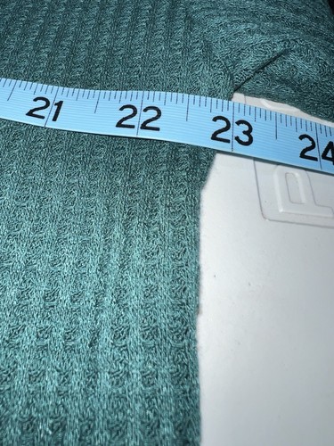 Shop Basic USA Green V-Neck Knit Vivi Top Size Medium Long Sleeve NWT - Picture 11 of 12