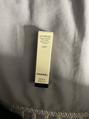 CHANEL LES BEIGES HEALTHY GLOW LIP BALM LIGHT  NIB Full SIZE 0.1 oz