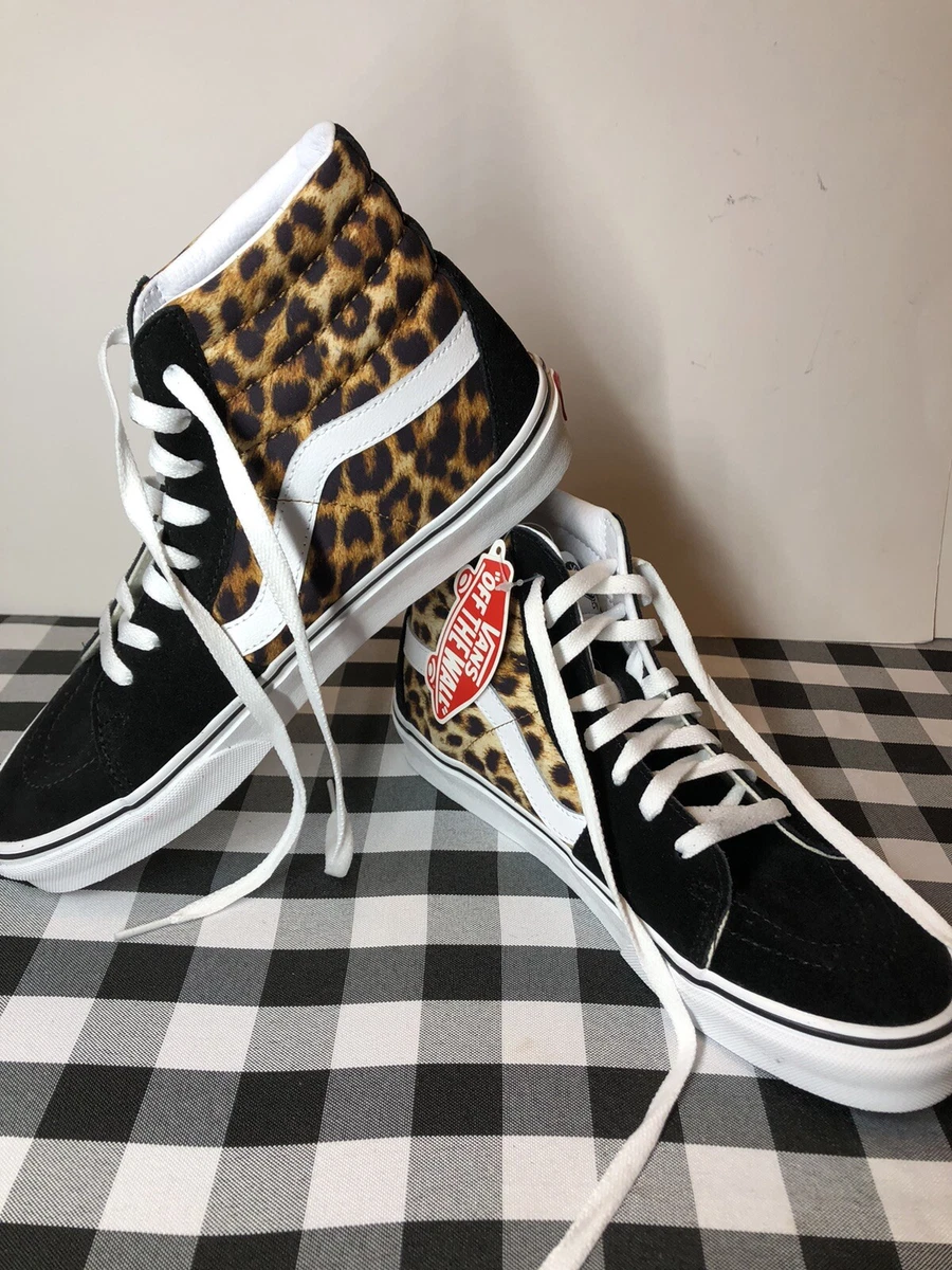 vans sk8 hi leopard mens