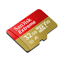 SanDisk Extreme MicroSD Card For Mobile Gaming, 100MB/s Read, SDSQXAF-032G-GN6GN