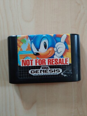 Sonic the Hedgehog Sega Genesis 1991 Not For Resale,