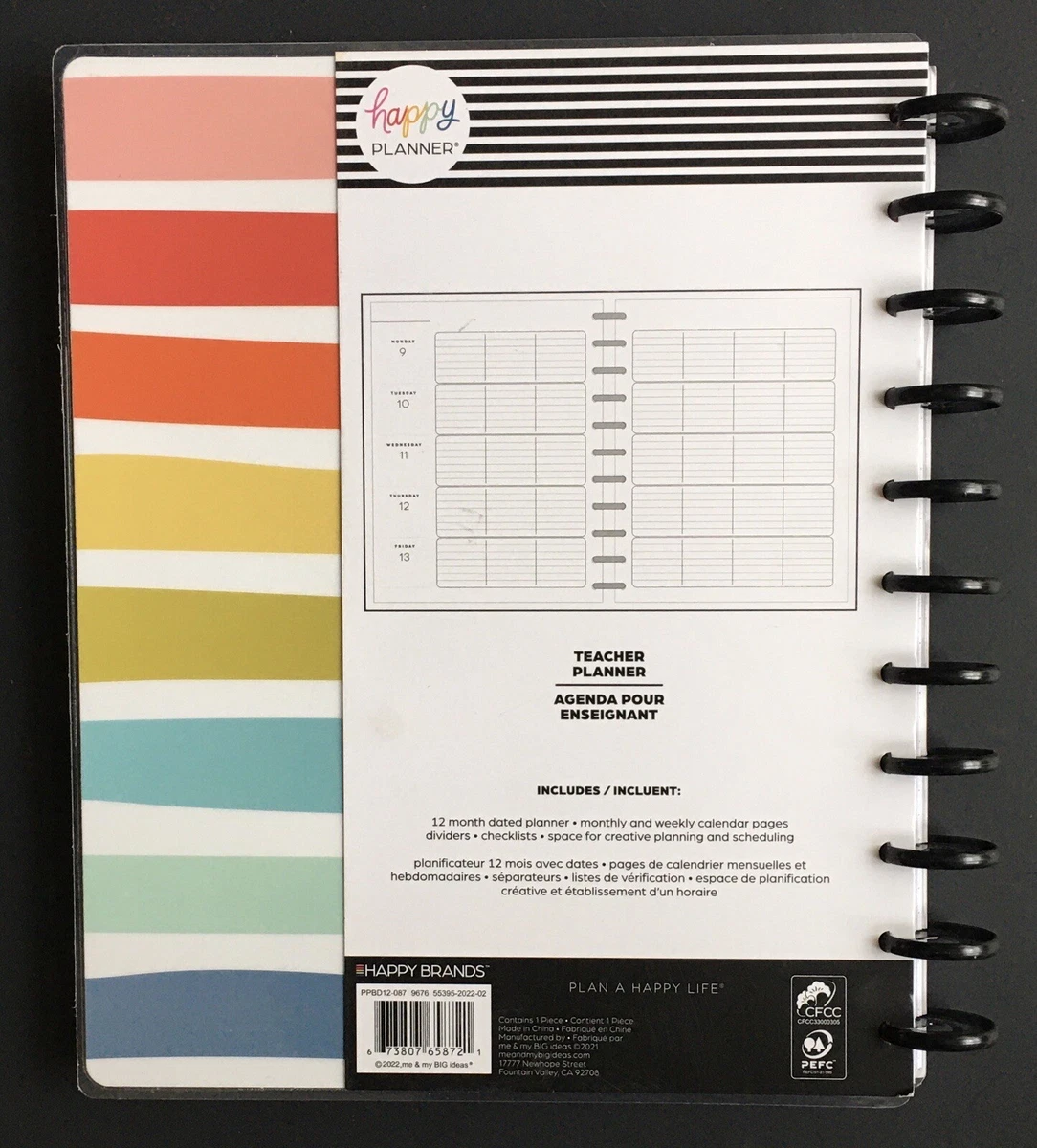 Teacher Happy Planner Teachers Plant Seeds Of Knowledge 12 Month 8/22-7/23  | eBay