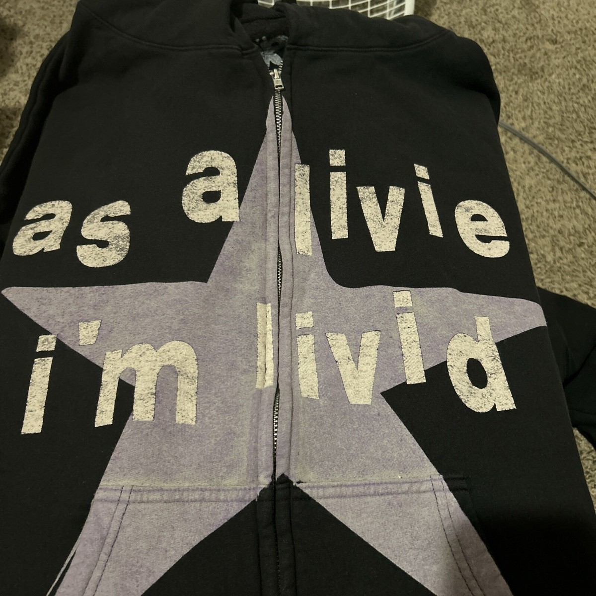 Olivia Rodrigo Stars Zip Hoodie Lサイズ Olivia Rodrigo | i'm so obsessed with LA zip-hoodie | Hoodi…