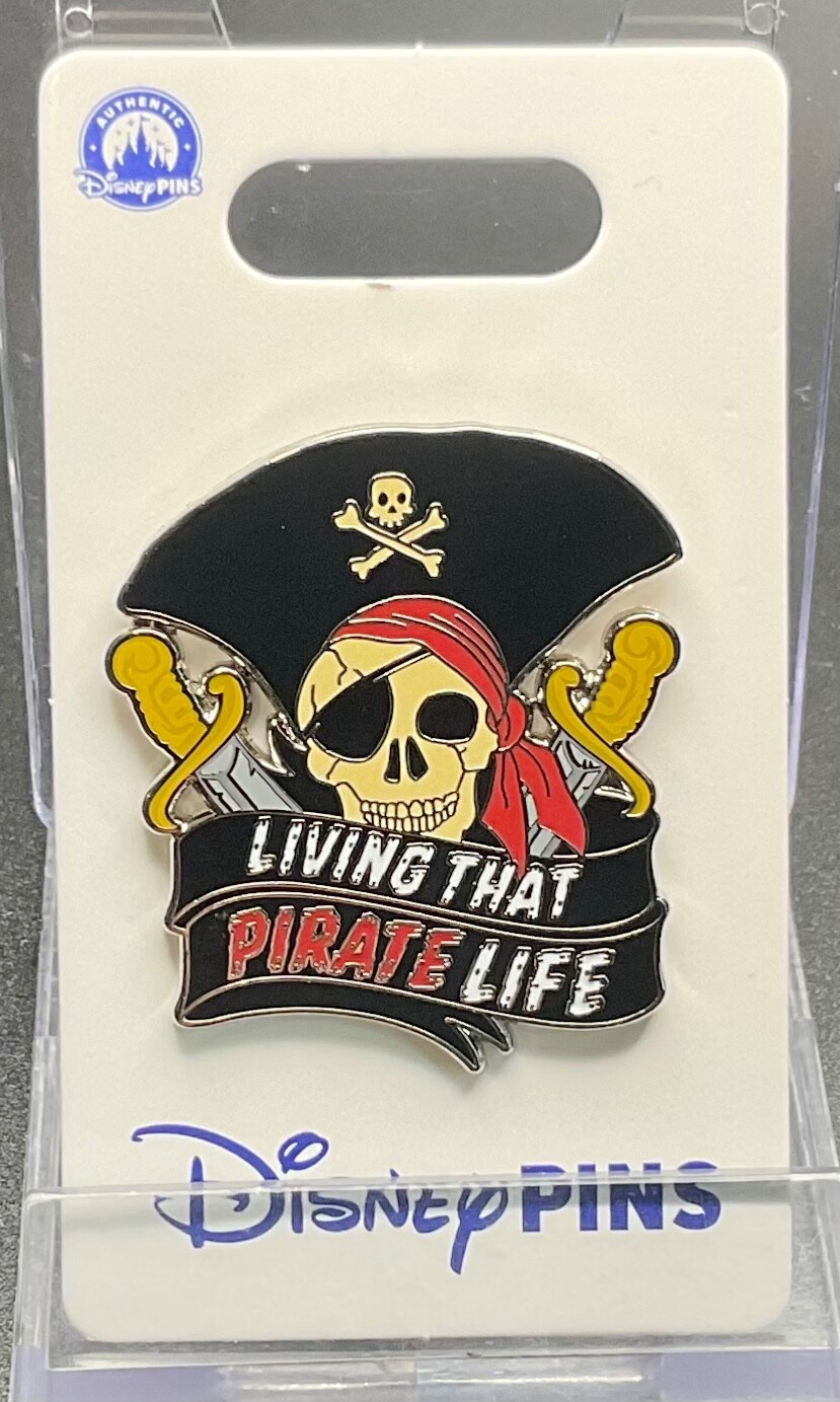 Disney 2022 Living That Pirate Life Skull Pirates of the Caribbean OE Pin