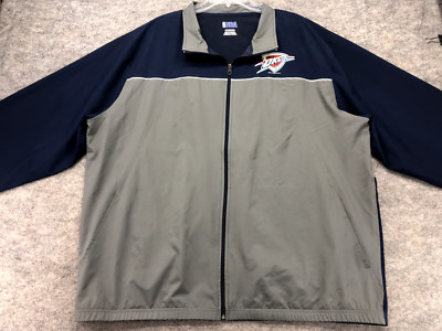 OKC Thunder Jacket Men's Size 2XL Full Zip NBA Lightweight