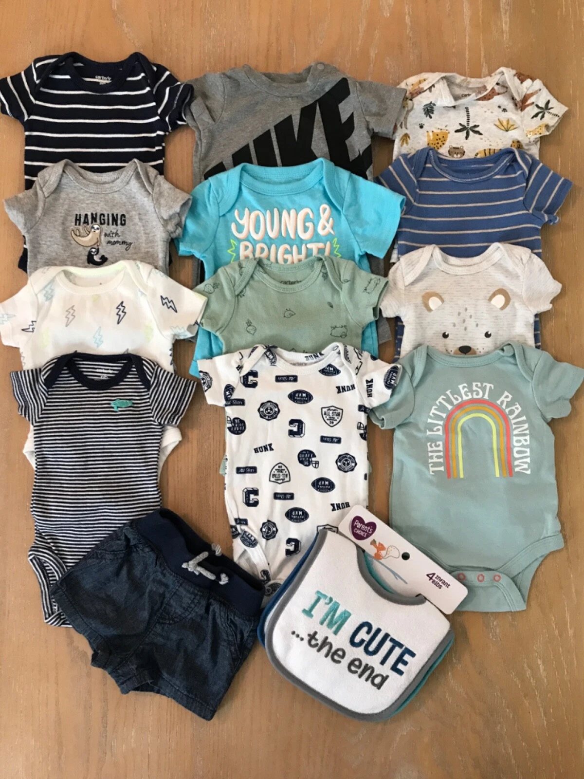 Carter's & Parent's Choice Infant Boys Clothing Lot of 14 (1 New) Size Newborn
